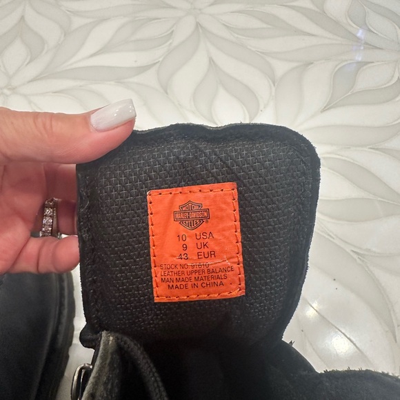 Harley-Davidson Black Leather Men's Boots-used - Picture 8 of 8